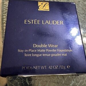 Estee Lauder Double Wear Matte Powder Foundation - Deep Blue Box